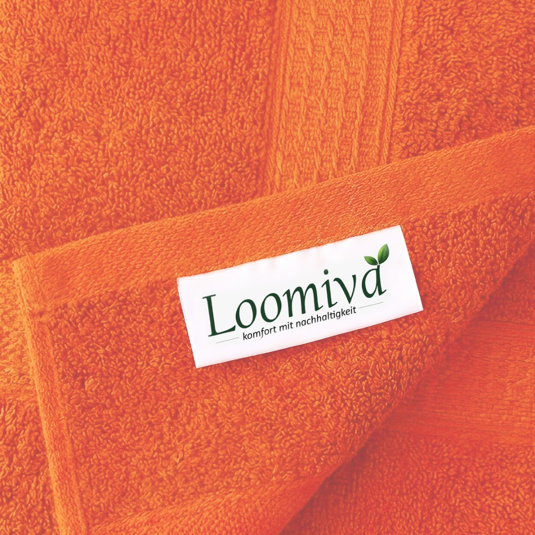 Loomiva Frottier Set 4x Handtuch + 2X Duschtuch | 500g/m² | 100% Baumwolle | Extra Weich | Öko-TEX Standard 100 | Terra