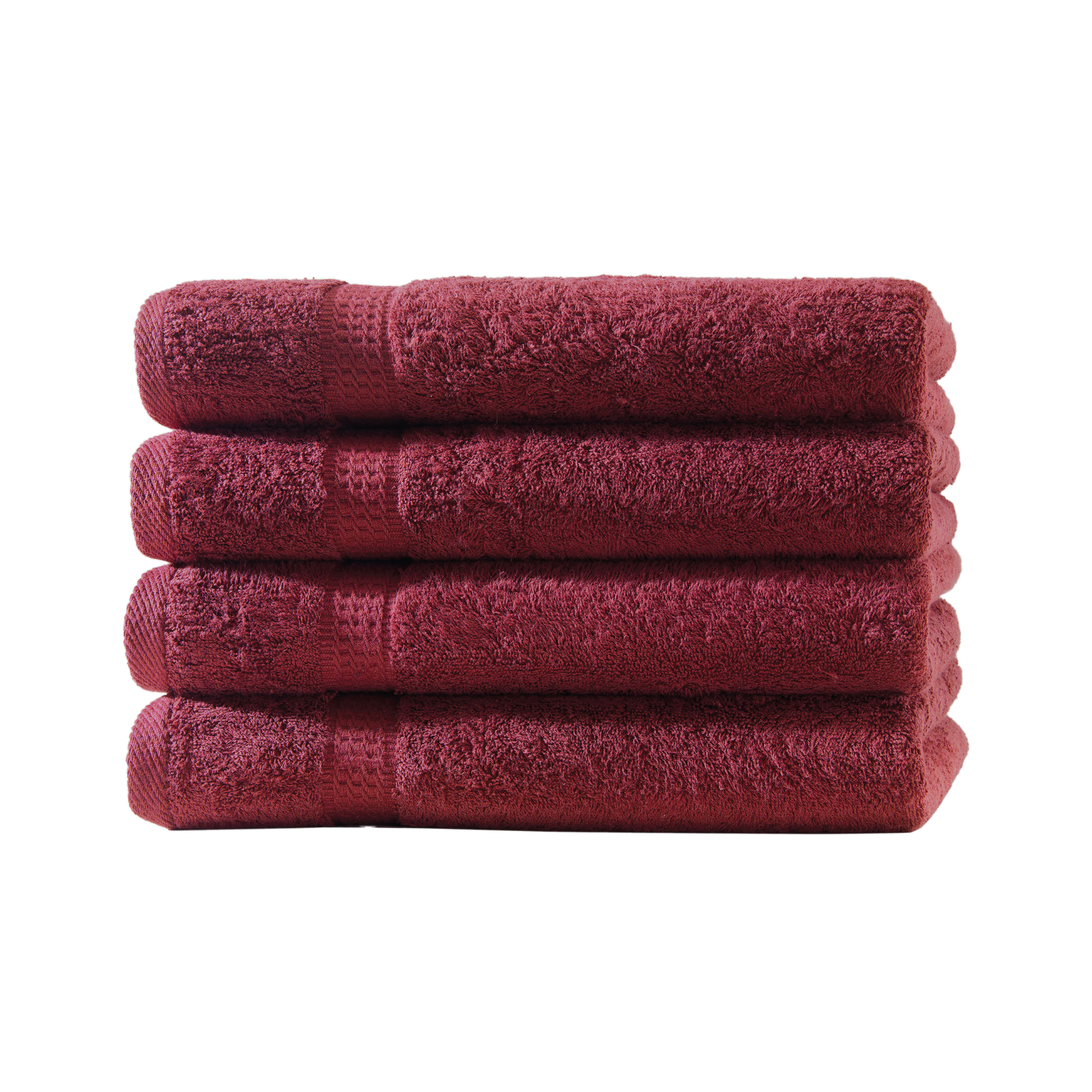 Frottierware Elegance 500gm in große 50x100 cm | Bordeaux / Weinrot Farbe