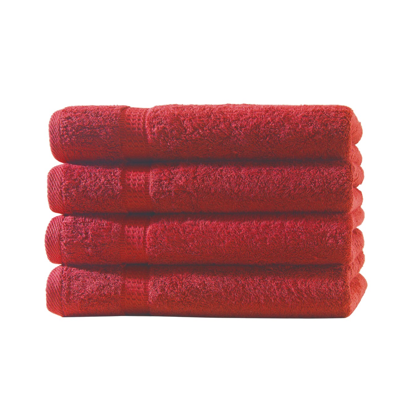 Frottierware Elegance 500gm in große 50x100 cm | Rot Farbe